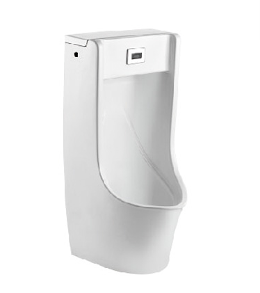 What are the installation steps of a vertical urinal?